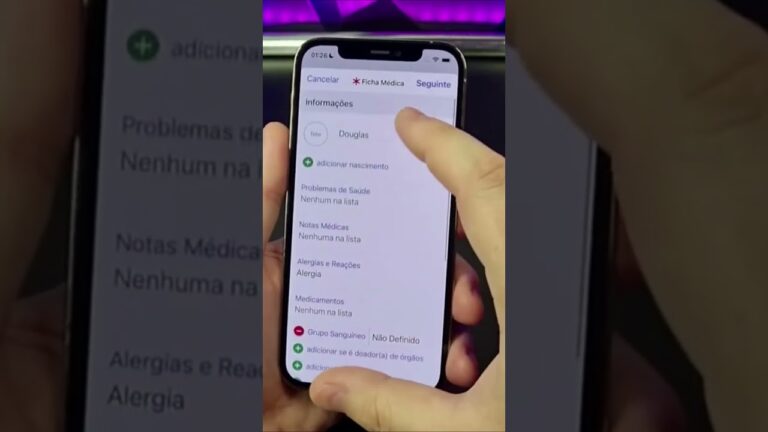 ADICIONE SUAS INFORMAÇÕES MÉDICAS NO IPHONE #Shorts