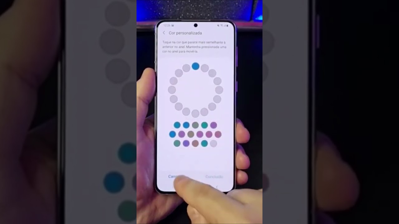 AJUSTE AS CORES DA TELA DO SAMSUNG PARA MAIS VISIBILIDADE #Shorts