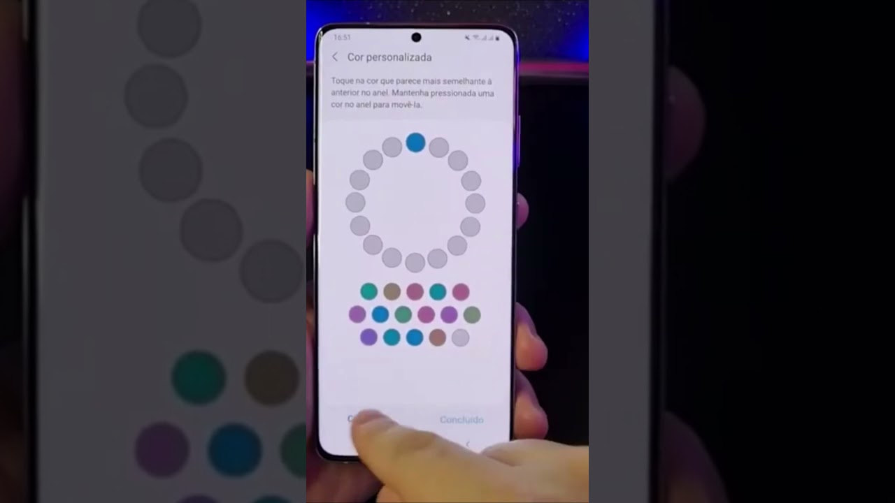 Ajuste as cores da tela do Samsung para melhor acessibilidade e contraste #Shorts