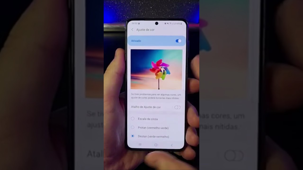 Ajuste as cores da tela do Samsung para melhor visualização e acessibilidade #Shorts