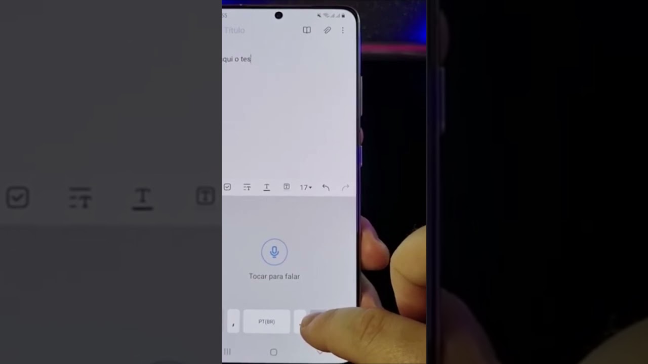 COMO CONVERTER VOZ EM TEXTO NO SAMSUNG #Shorts