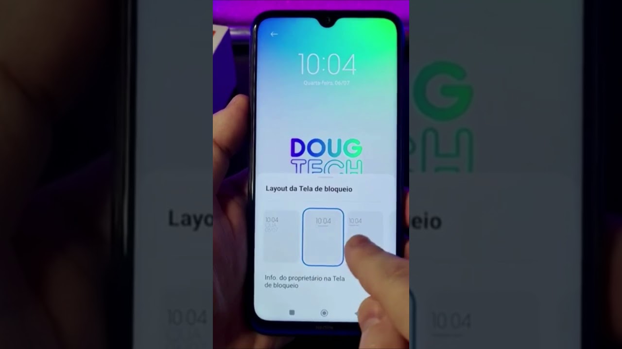 ADICIONE UMA MENSAGEM PERSONALIZADA NA TELA DE BLOQUEIO #Shorts