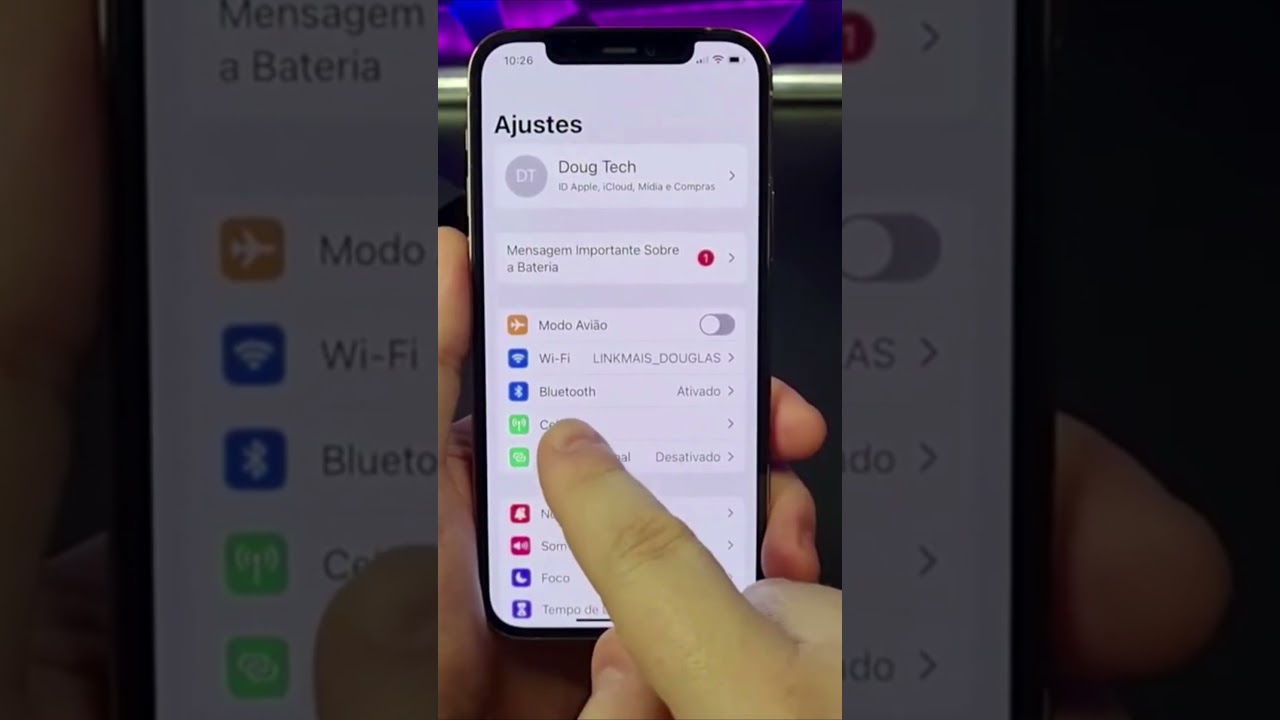 COMO ECONOMIZAR DADOS MÓVEIS NO IPHONE #Shorts
