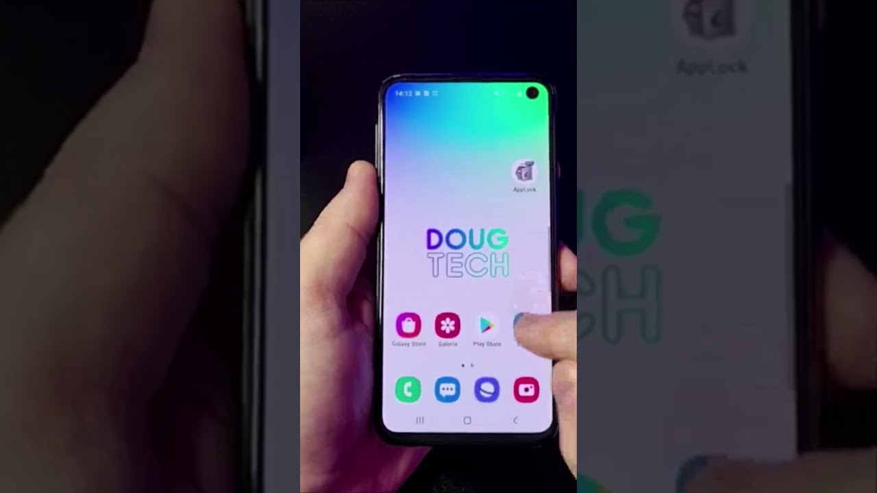 COMO CONFIGURAR SENHA PARA PROTEGER APLICATIVOS NO SAMSUNG #Shorts