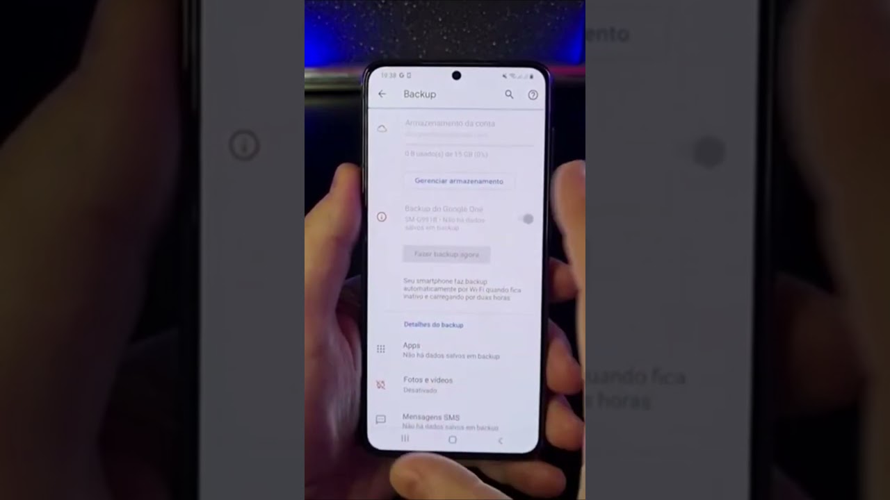 PROTEJA SEUS DADOS ATIVANDO O BACKUP NO SAMSUNG #Shorts