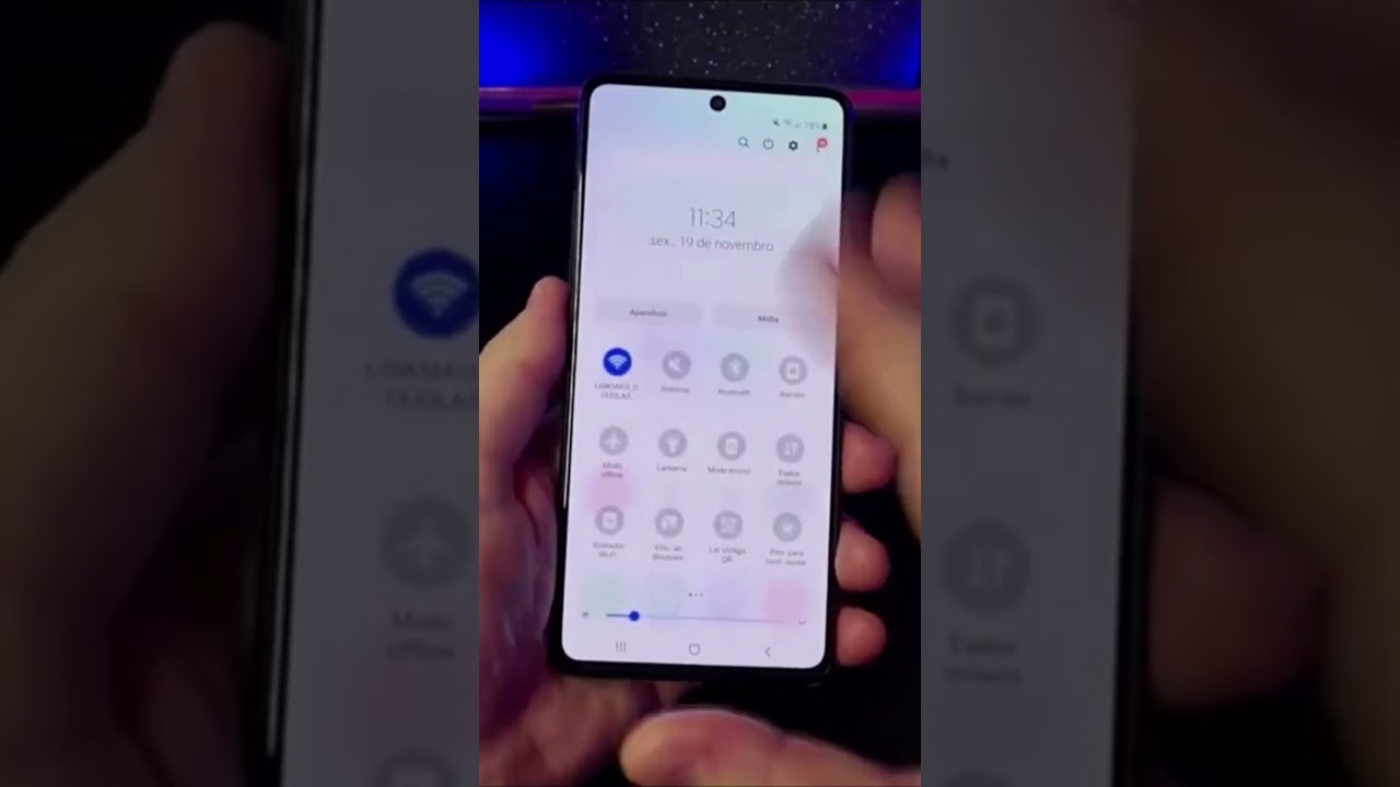 Ative e desative a lanterna no Samsung de forma rápida #Shorts