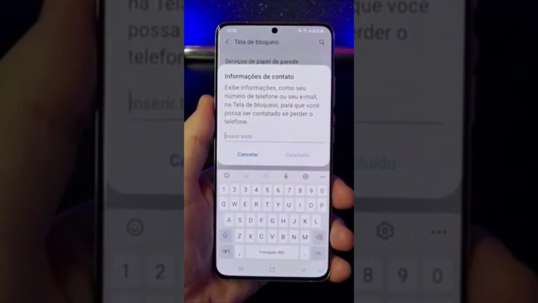 COMO INSERIR MENSAGEM NA TELA DE BLOQUEIO DO SAMSUNG #Shorts