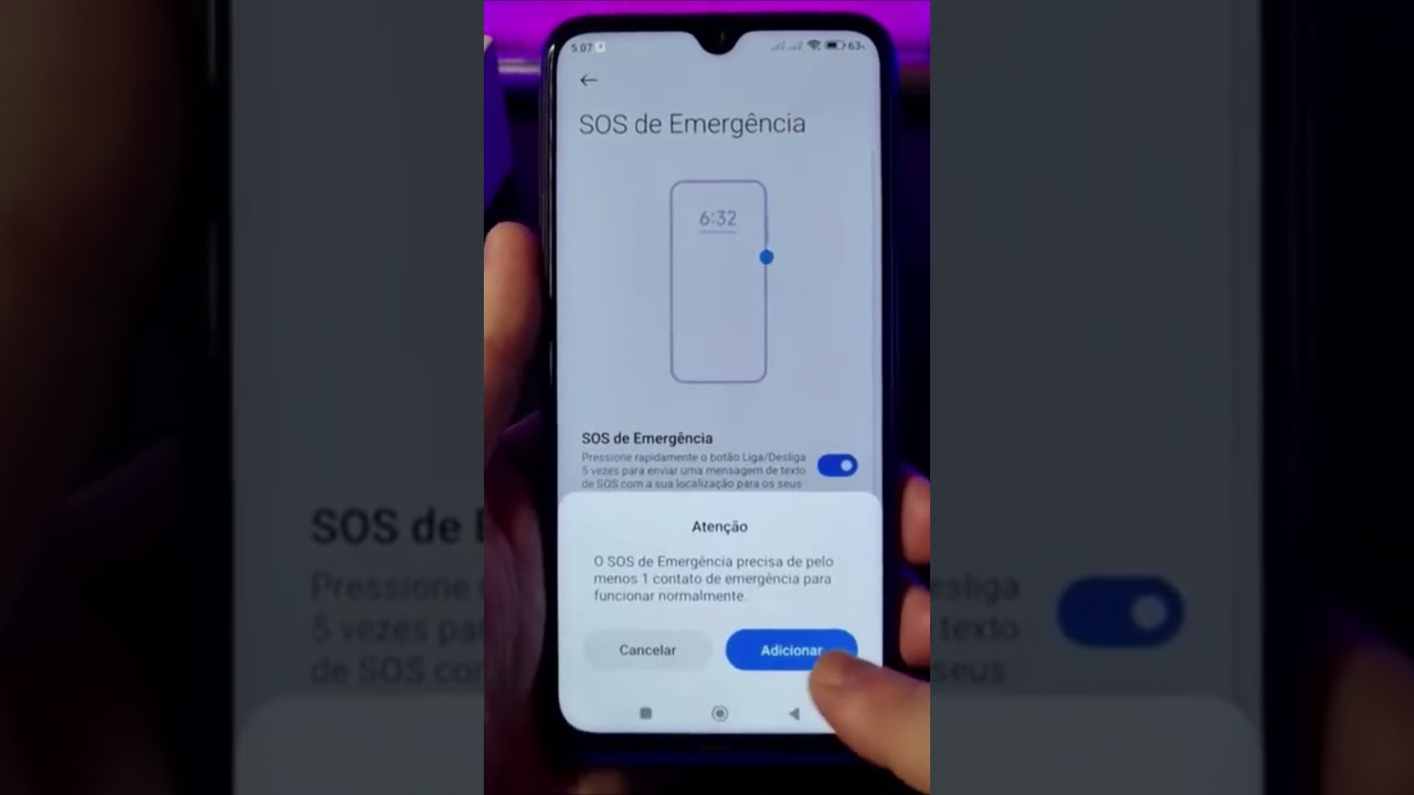 ATIVE A MENSAGEM DE EMERGÊNCIA NO XIAOMI #Shorts