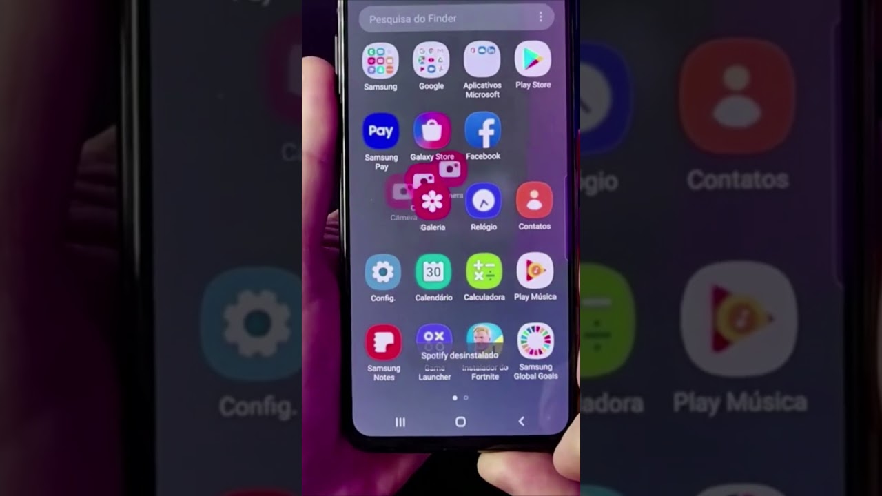 COMO EXCLUIR APLICATIVOS NO SAMSUNG #Shorts