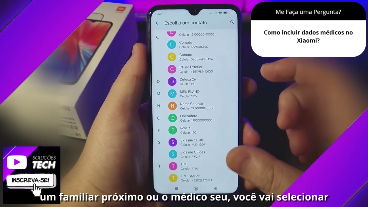 Como incluir dados médicos no Xiaomi❓