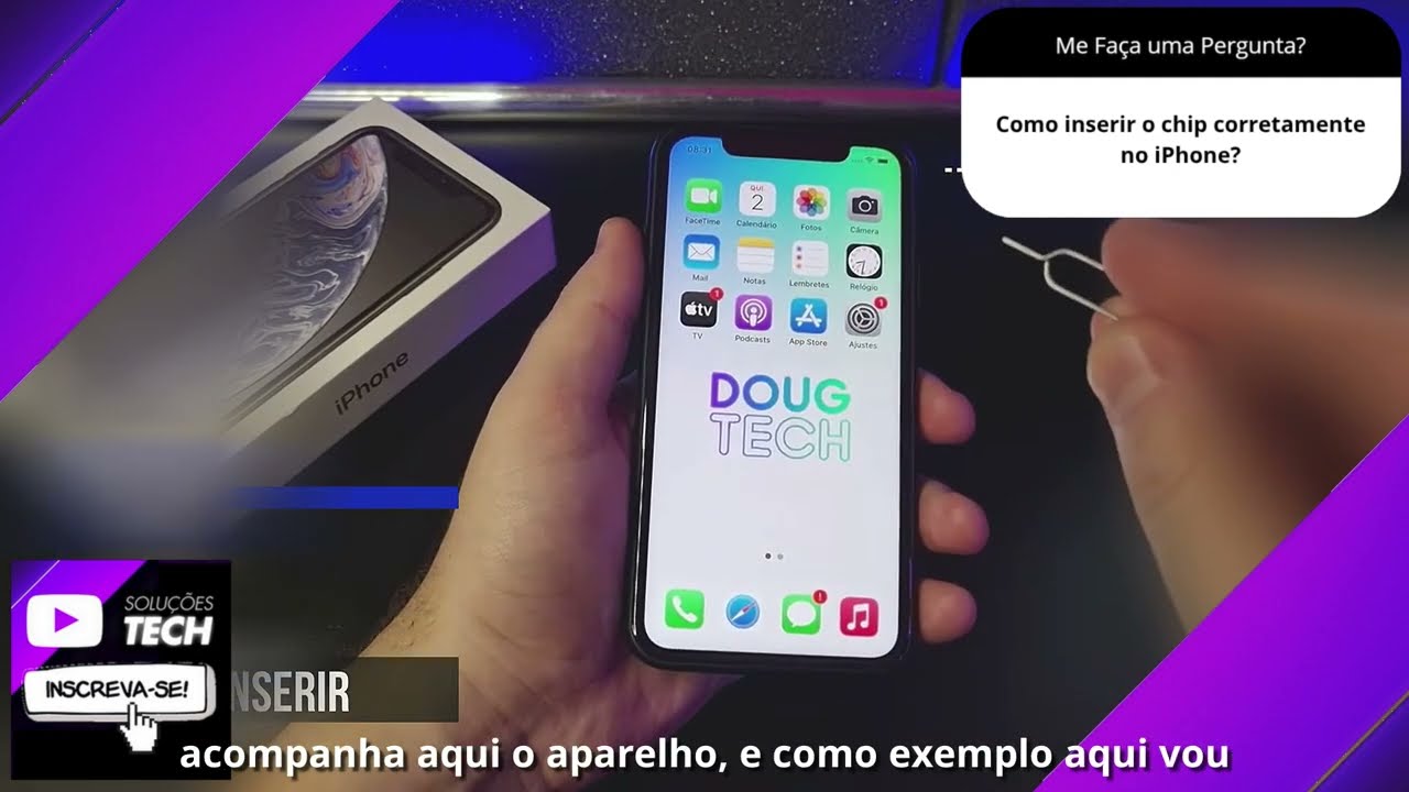 Como inserir o chip corretamente no iPhone❓