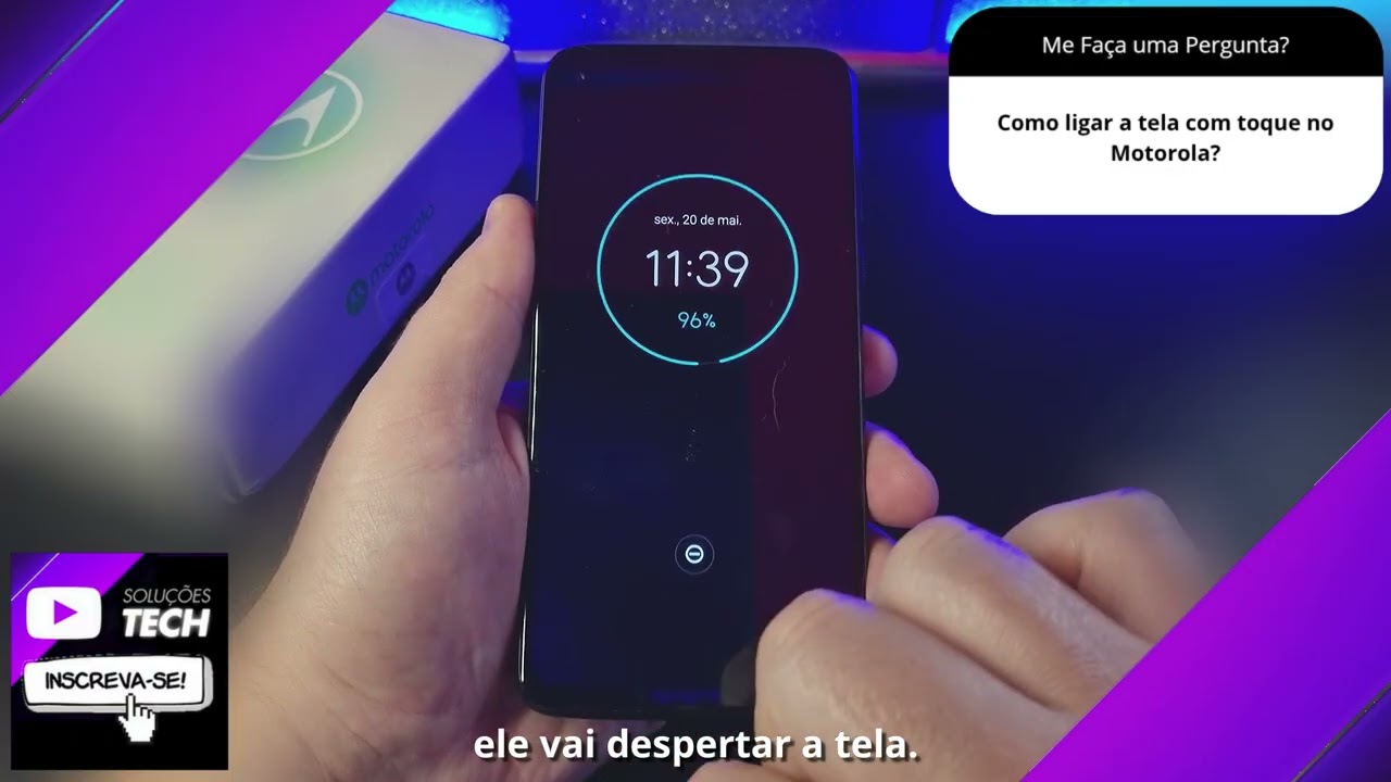 Como ligar a tela com toque no Motorola❓