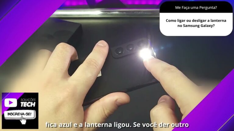 Como ligar ou desligar a lanterna no Samsung Galaxy❓