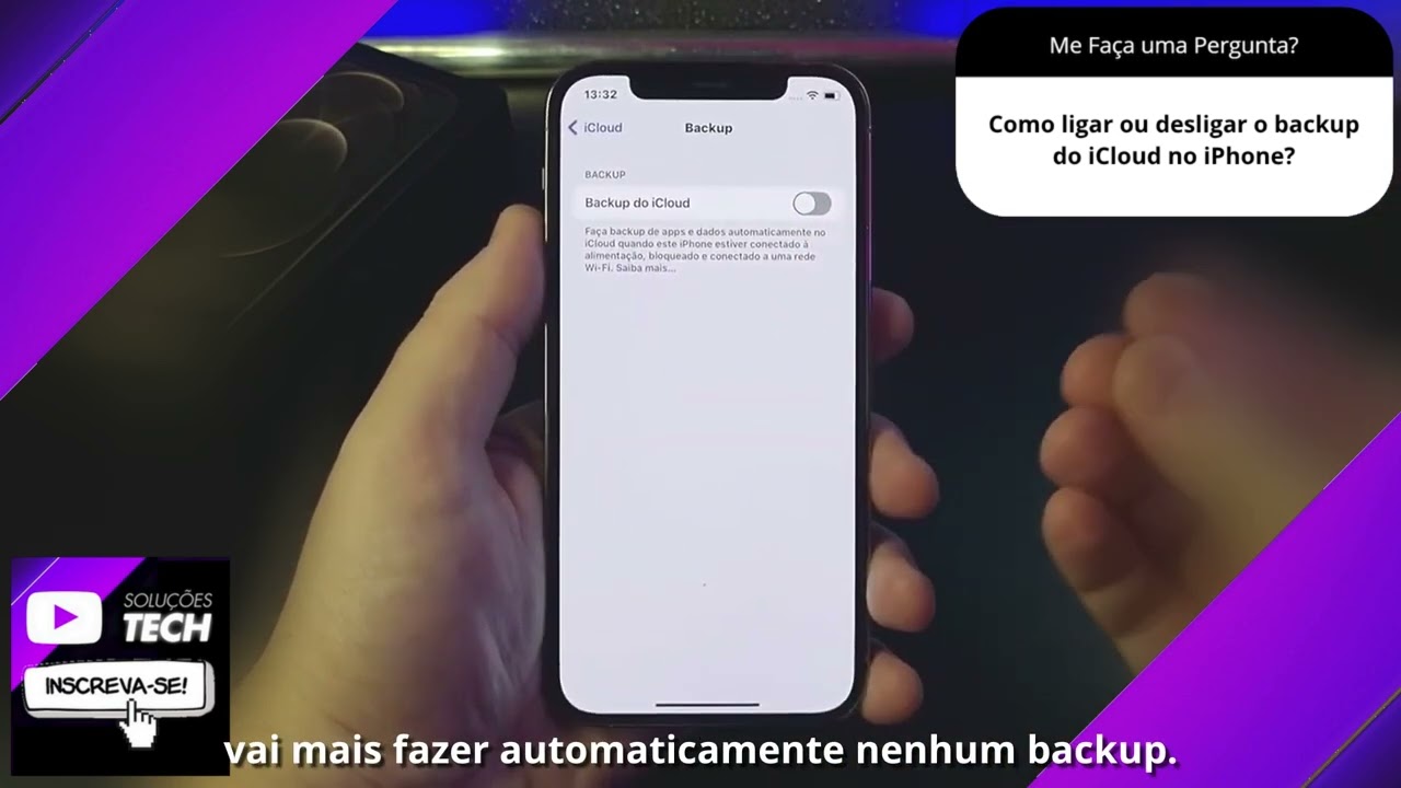 Como ligar ou desligar o backup do iCloud no iPhone❓