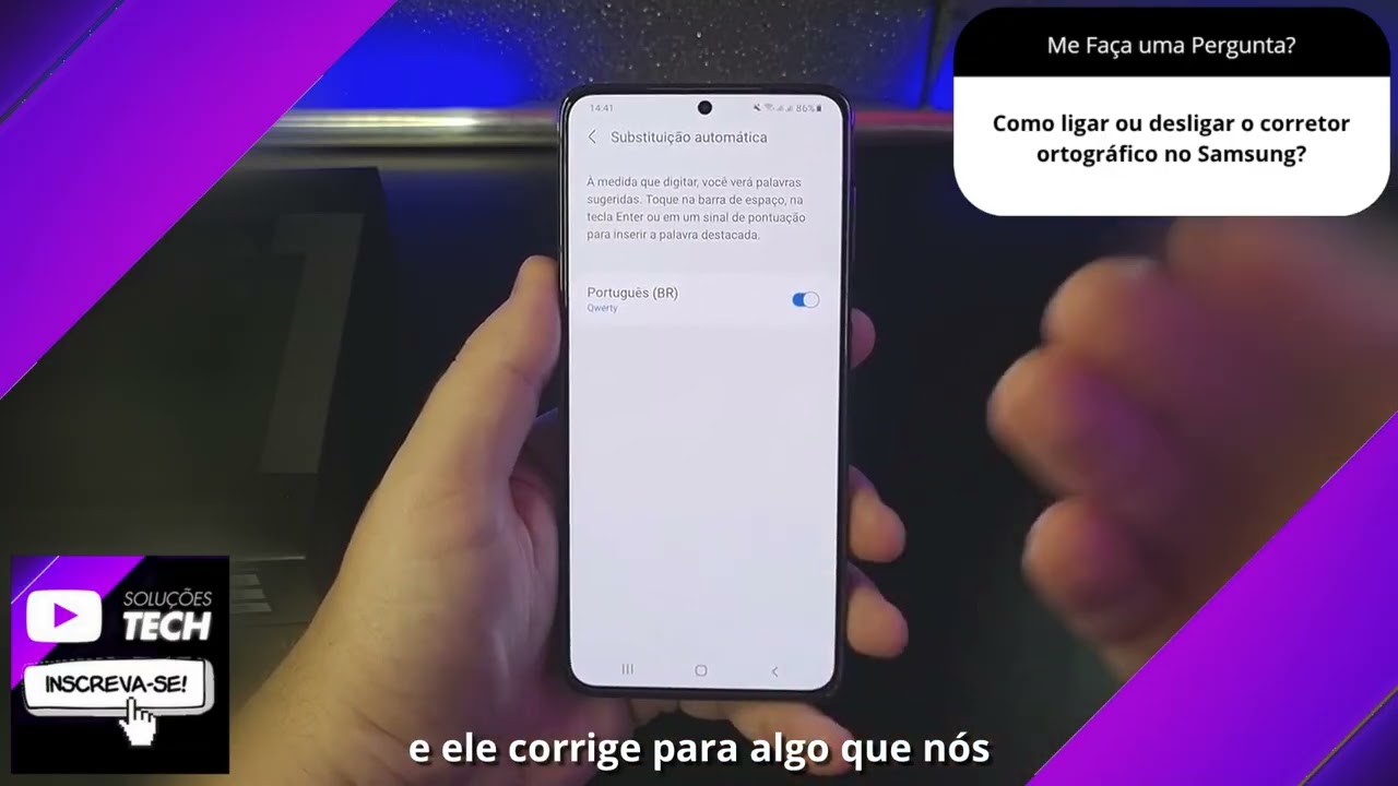 Como ligar ou desligar o corretor ortográfico no Samsung❓