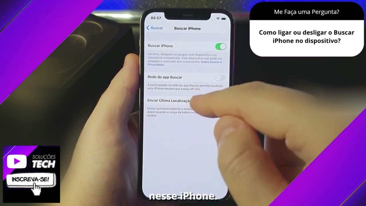 Como ligar ou desligar o Buscar iPhone no dispositivo❓