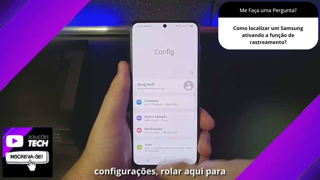 Como localizar um Samsung ativando a função de rastreamento❓