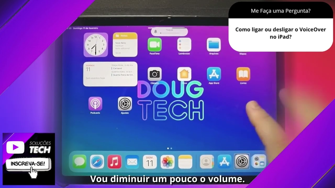 Como ligar ou desligar o VoiceOver no iPad❓