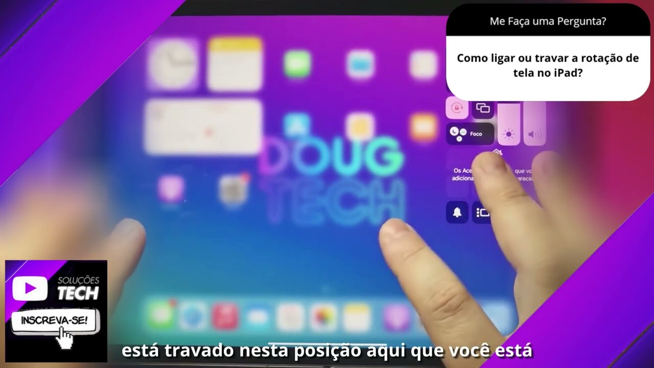 Como ligar ou travar a rotação de tela no iPad❓
