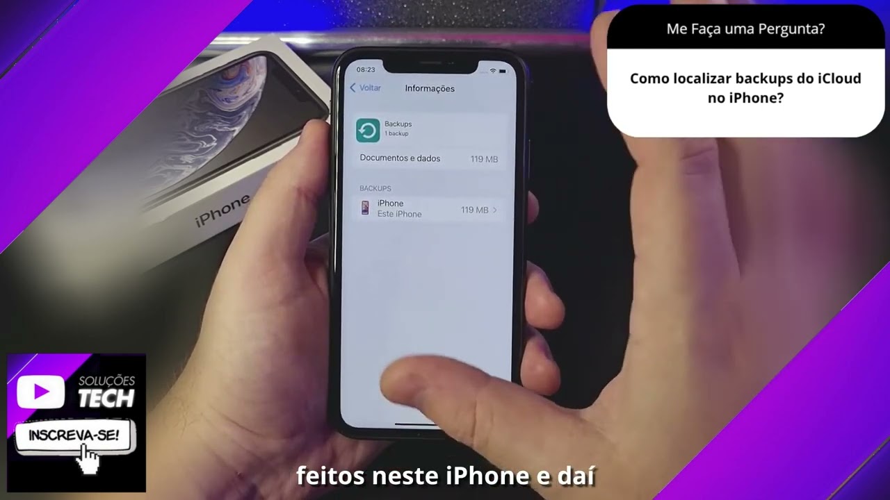 Como localizar backups do iCloud no iPhone❓