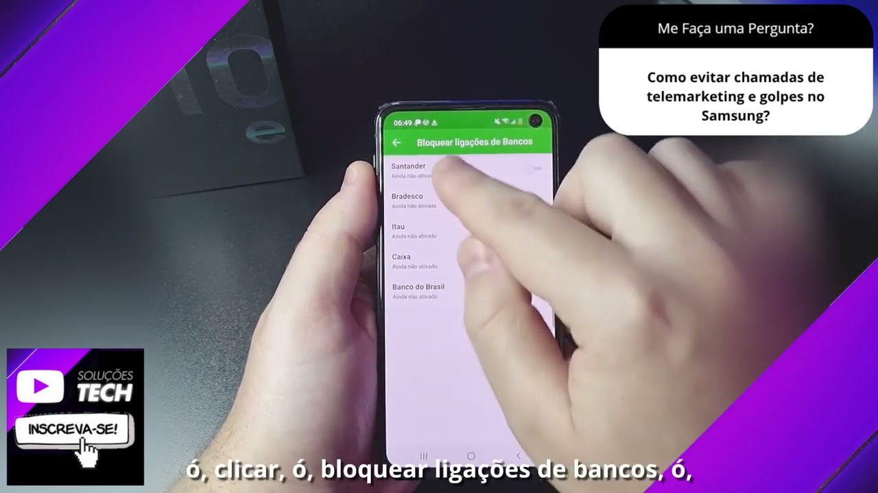Como evitar chamadas de telemarketing e golpes no Samsung❓