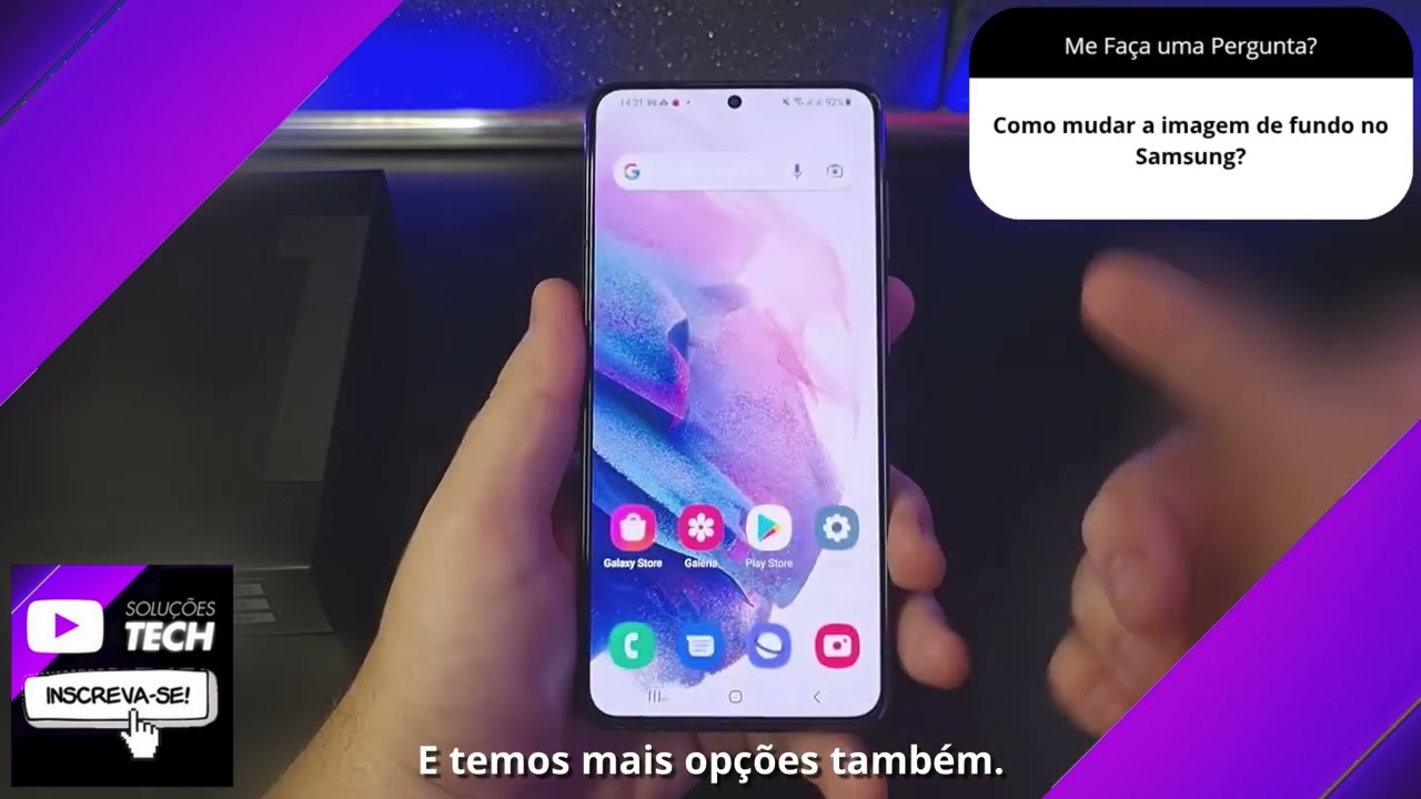 Como mudar a imagem de fundo no Samsung❓