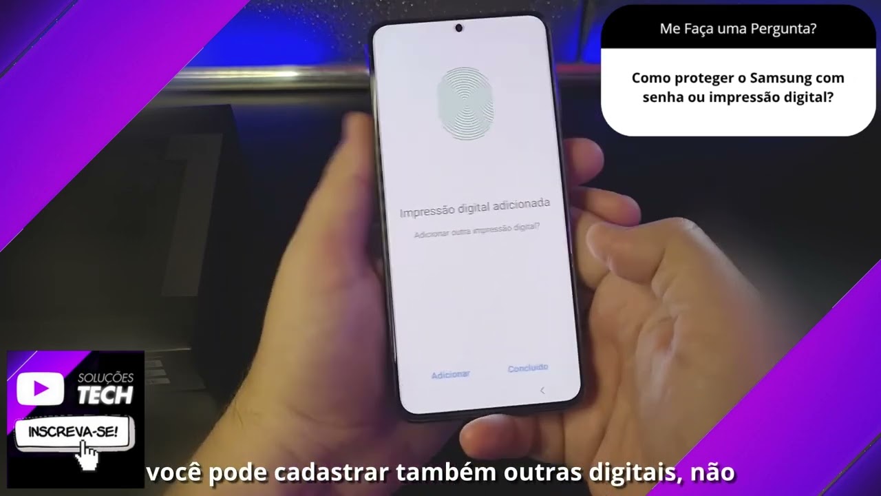 Como proteger o Samsung com senha ou impressão digital❓