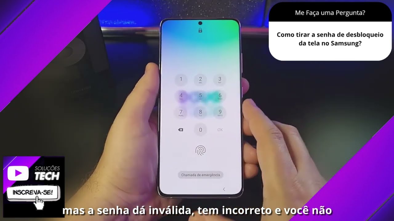 Como tirar a senha de desbloqueio da tela no Samsung❓