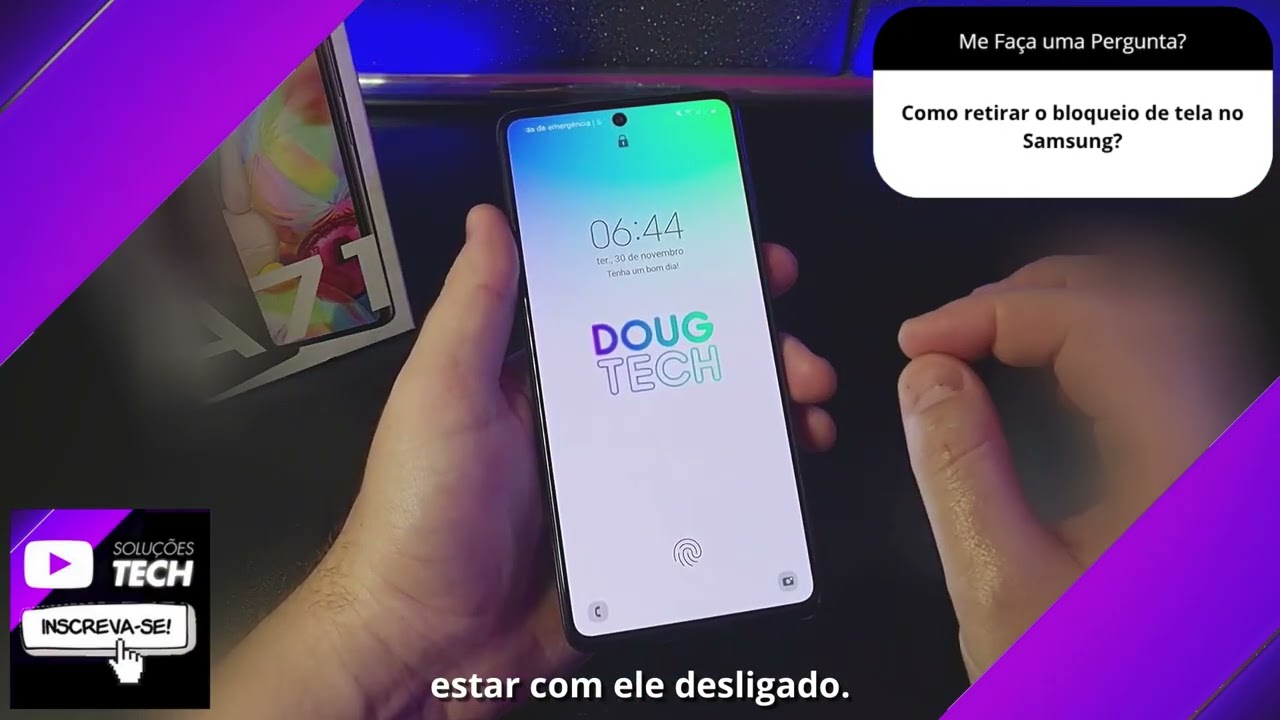 Como retirar o bloqueio de tela no Samsung❓