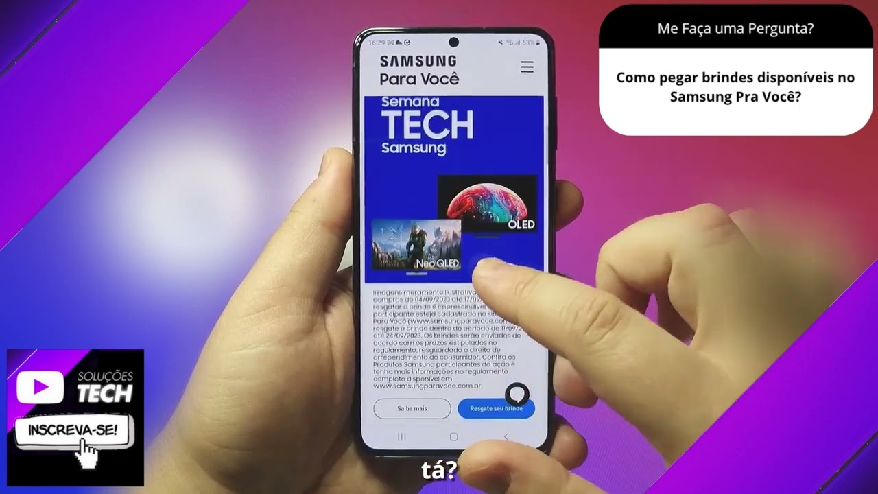 Como pegar brindes disponíveis no Samsung Pra Você❓