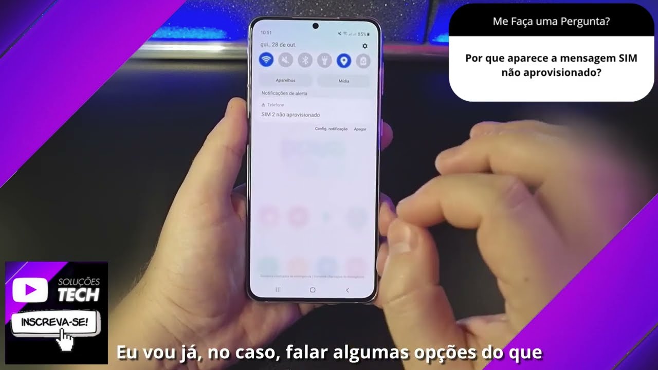 Por que aparece a mensagem SIM não aprovisionado❓