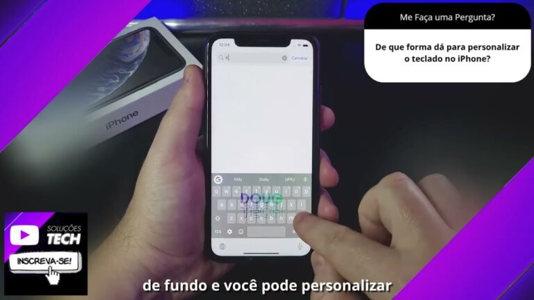 De que forma dá para personalizar o teclado no iPhone❓