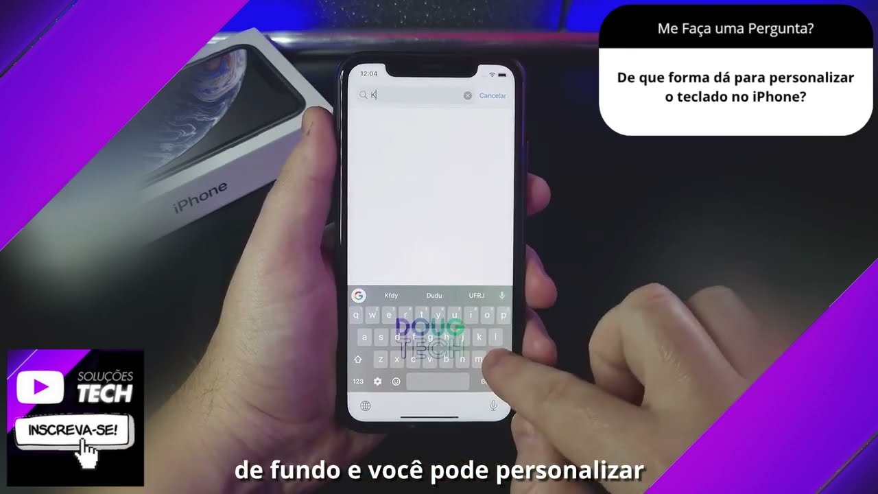 De que forma dá para personalizar o teclado no iPhone❓