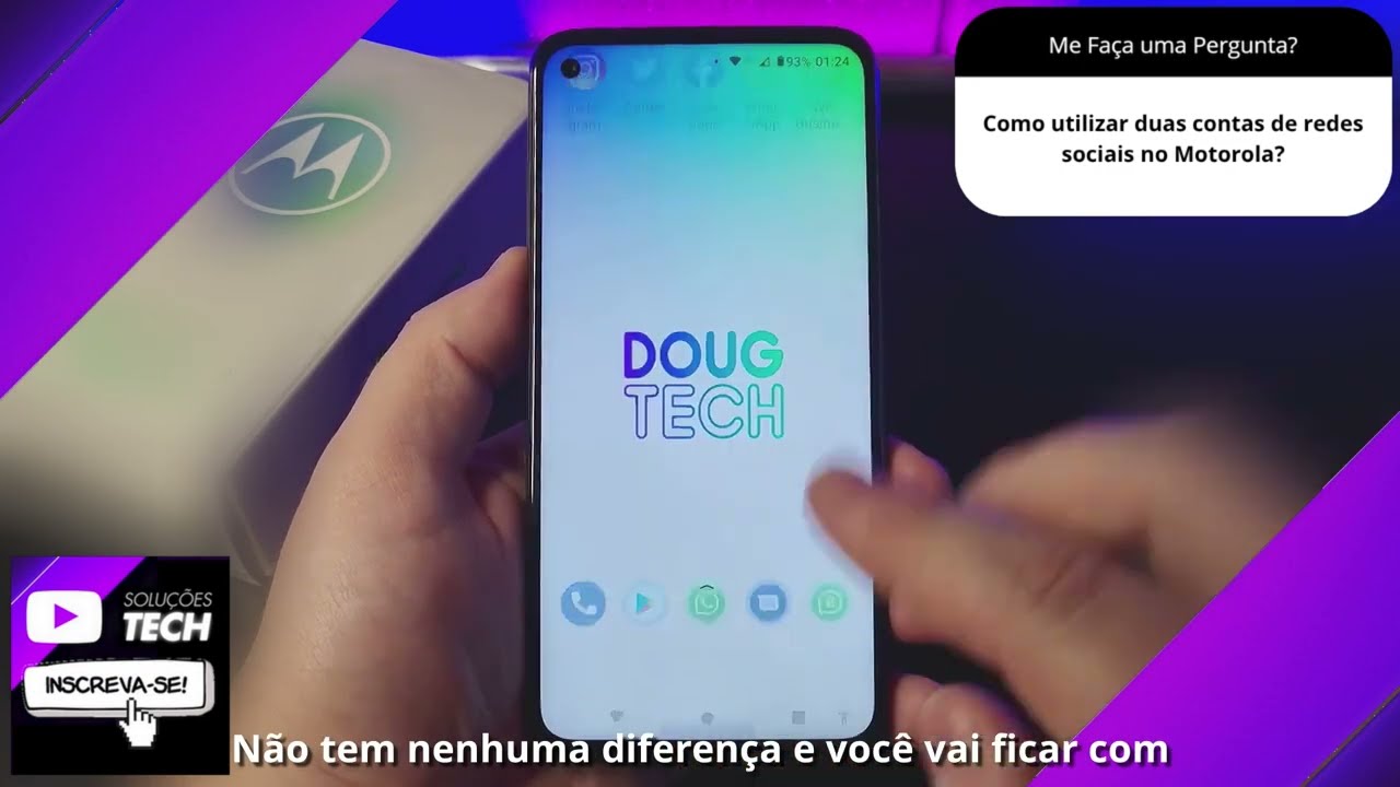 Como utilizar duas contas de redes sociais no Motorola❓