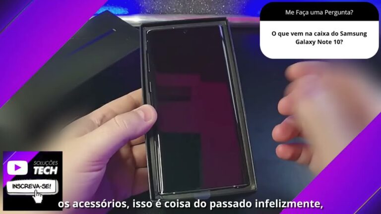 O que vem na caixa do Samsung Galaxy Note 10❓