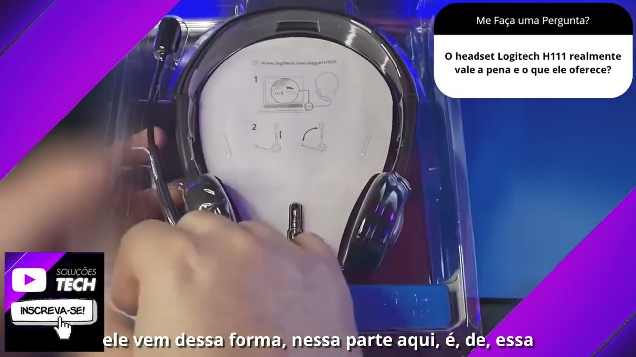O headset Logitech H111 realmente vale a pena e o que ele oferece❓