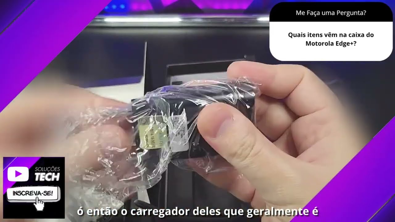 Quais itens vêm na caixa do Motorola Edge+❓