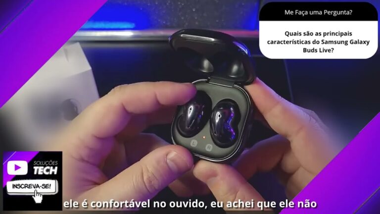 Quais são as principais características do Samsung Galaxy Buds Live❓