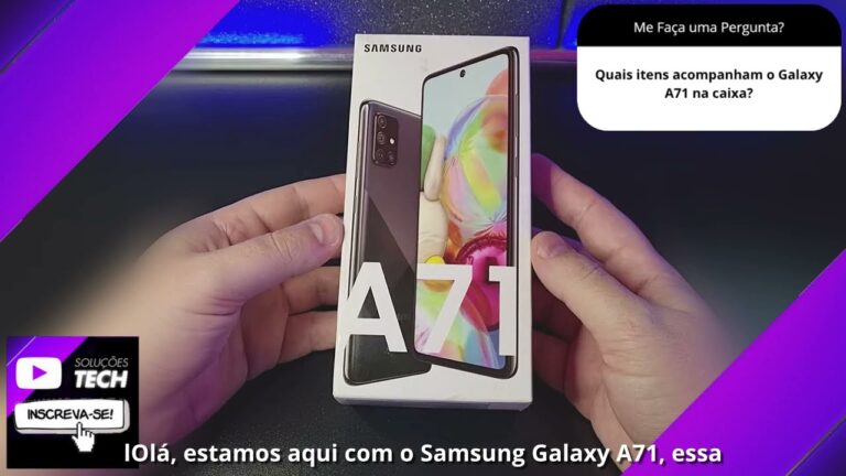 Quais itens acompanham o Galaxy A71 na caixa❓