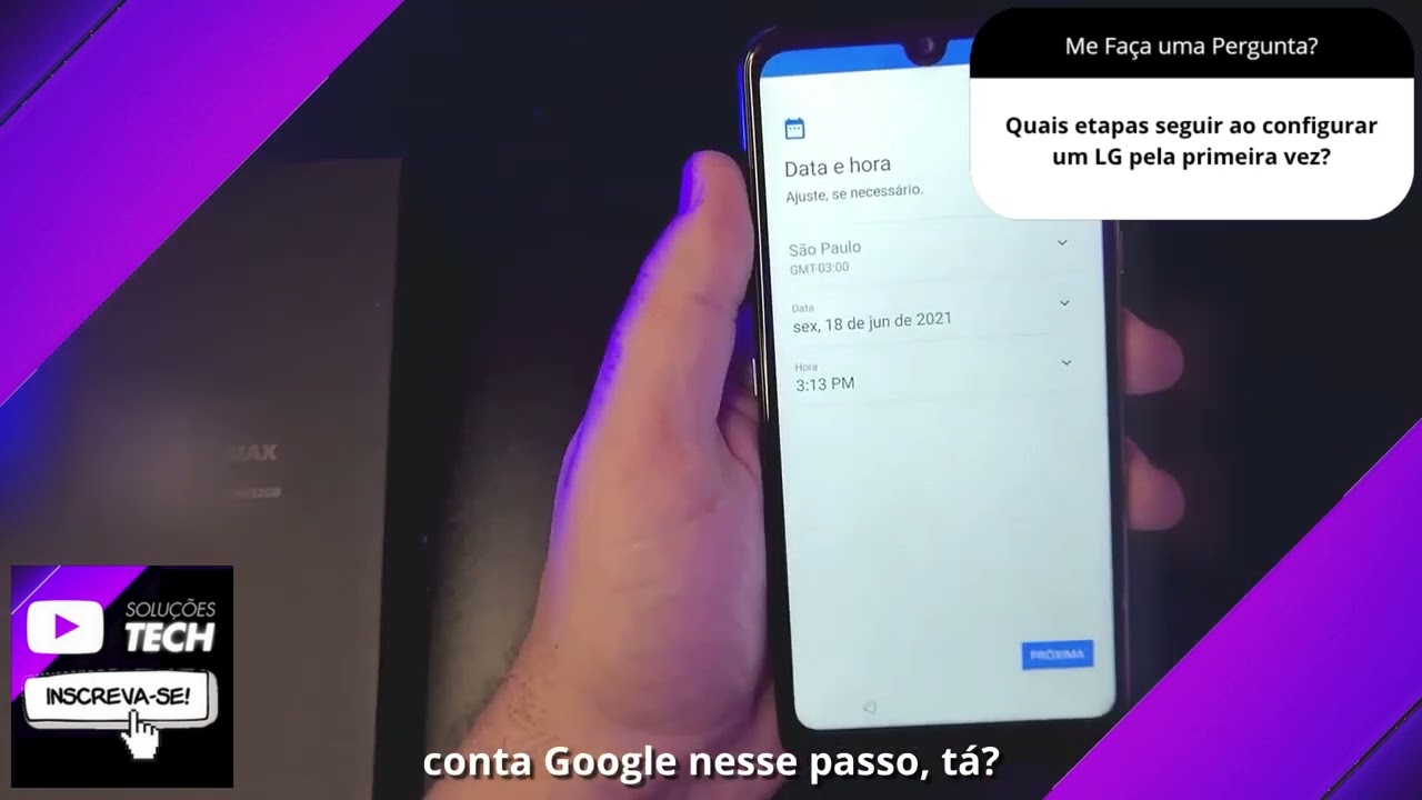 Quais etapas seguir ao configurar um LG pela primeira vez❓