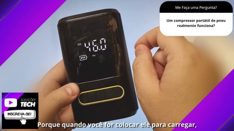 Compressor portátil de pneu realmente funciona❓