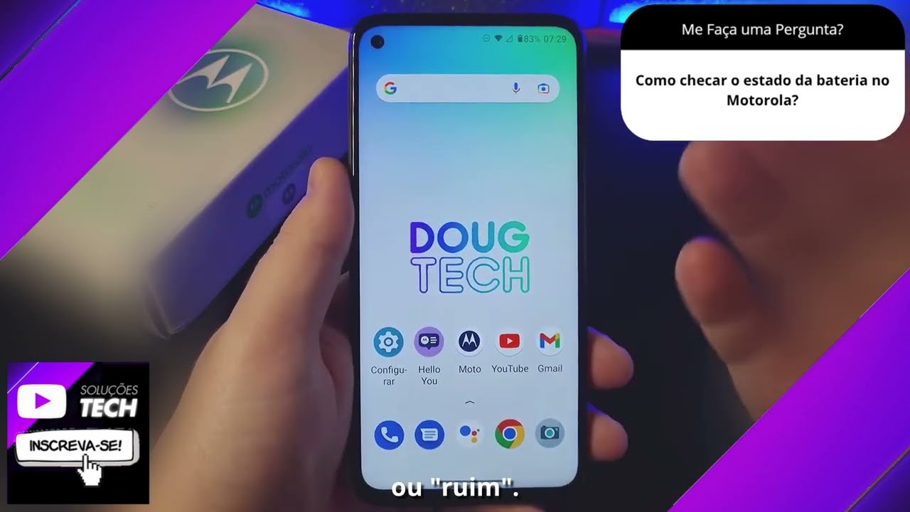Como checar o estado da bateria no Motorola❓