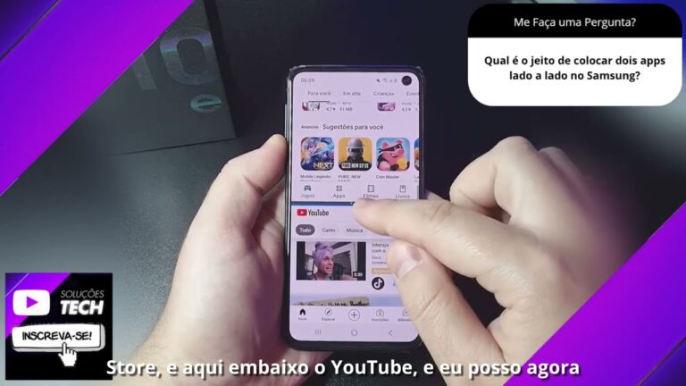 Qual é o jeito de colocar dois apps lado a lado no Samsung❓