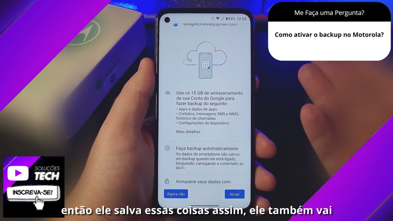Como ativar o backup no Motorola❓