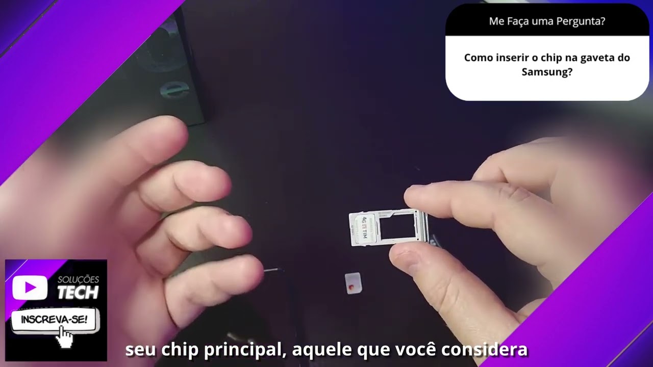 Como inserir o chip na gaveta do Samsung❓