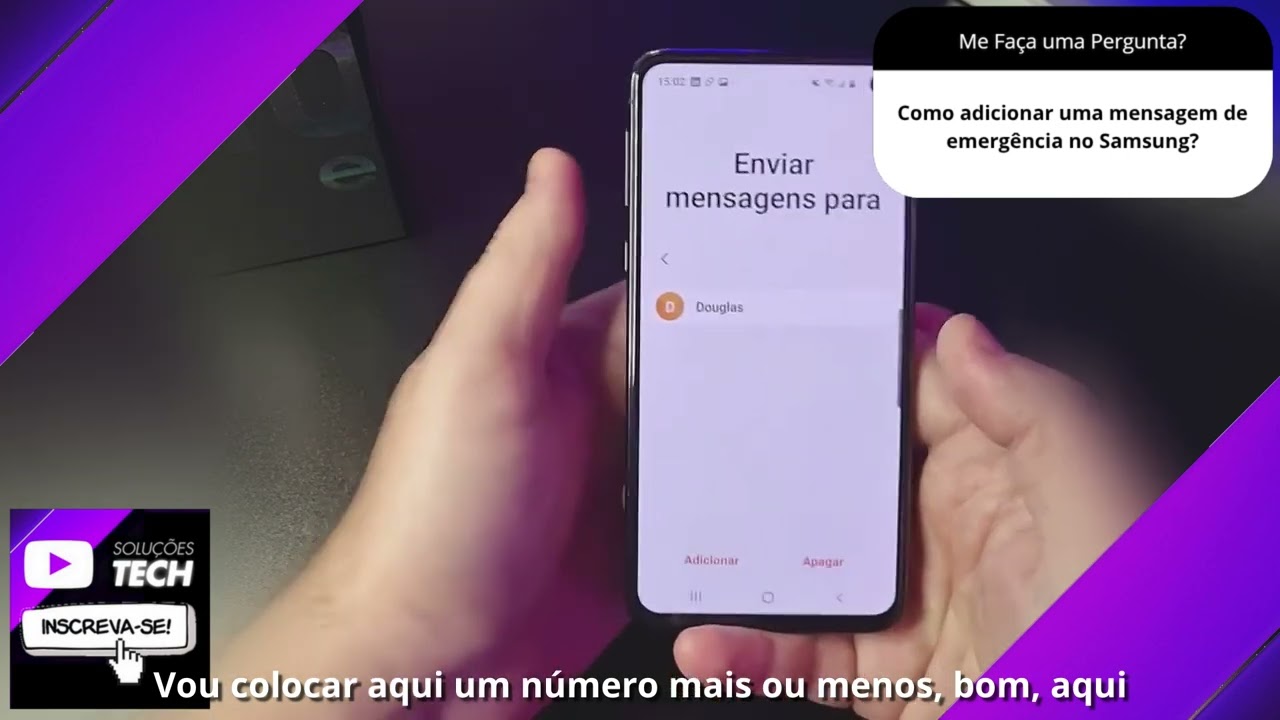 Como adicionar uma mensagem de emergência no Samsung❓