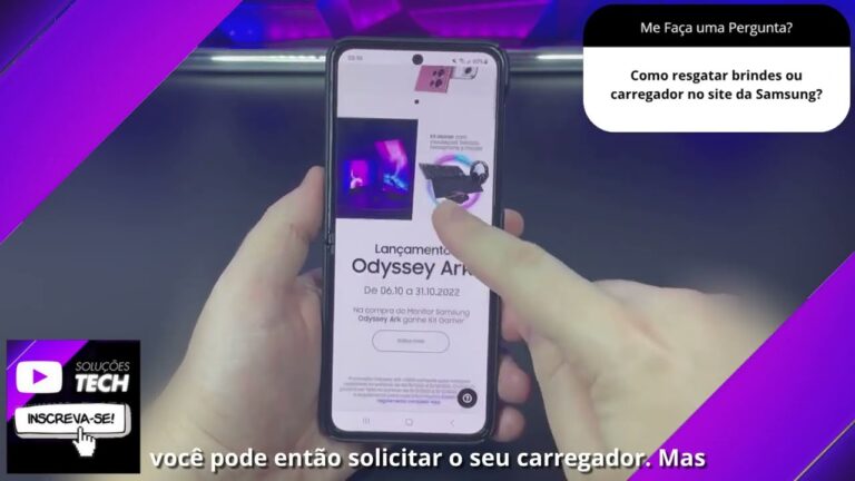 Como resgatar brindes ou carregador no site da Samsung❓