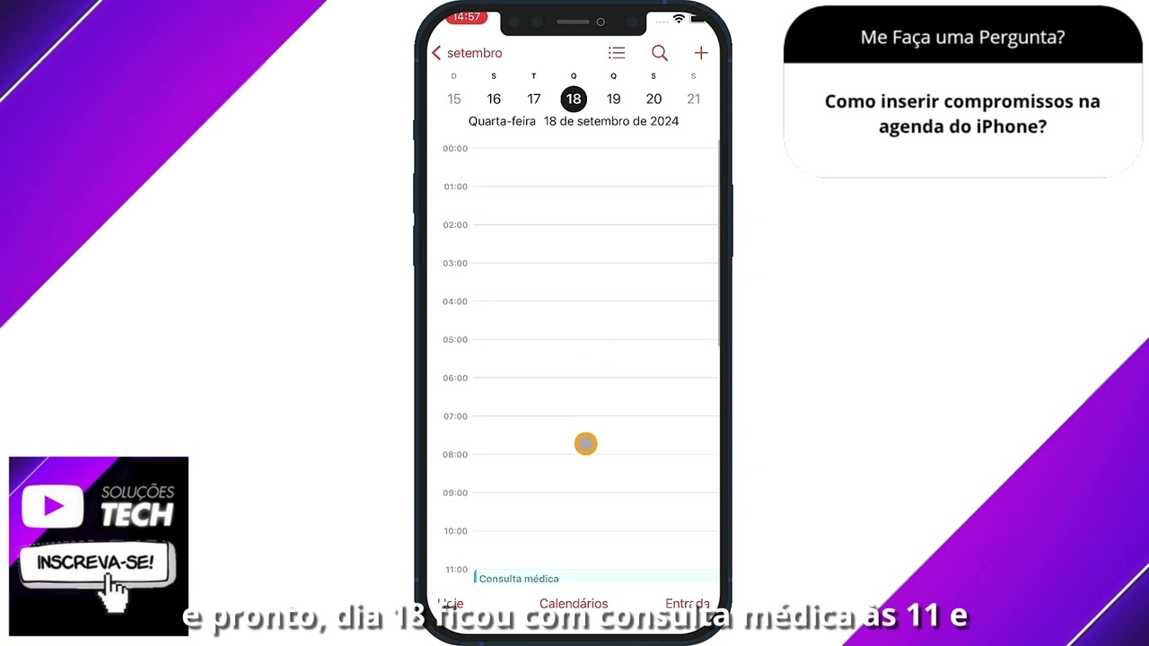 Como inserir compromissos na agenda do iPhone❓