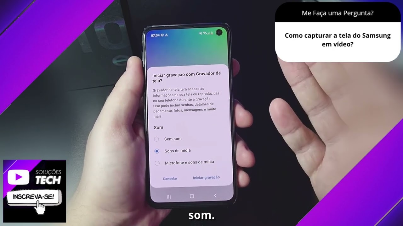 Como capturar a tela do Samsung em vídeo❓