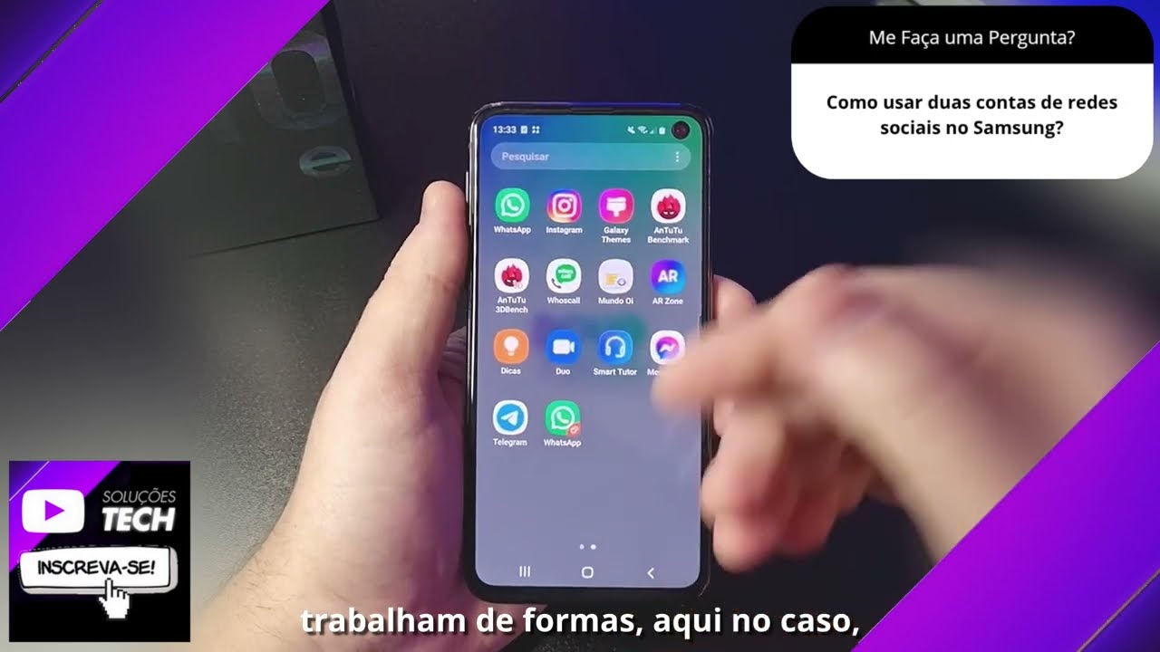 Como usar duas contas de redes sociais no Samsung❓